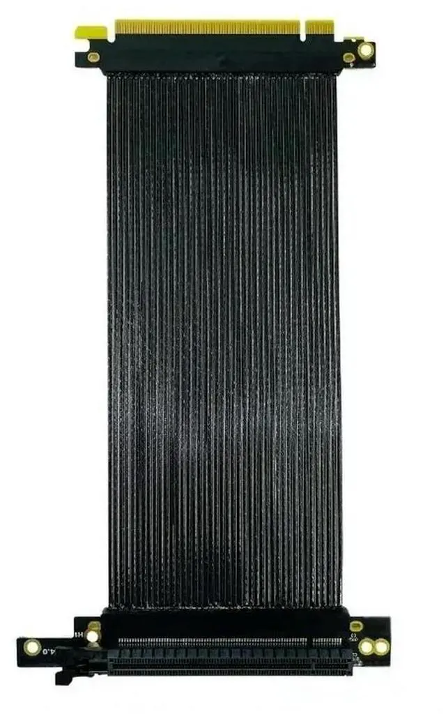 Main image of FOR PCIE 4.0 X16 Right Angle 270-degrees for 3090 Graphics Card Extension Cable Adapter Compatible with 217e NZXTh1 Chassis