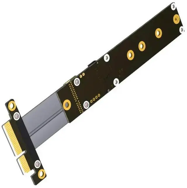 Main image of FOR Riser PCIe 4x Extension Cable M2 M.2 NVMe SSD to PCIe x4 adapter cards Riser CARD support PCI-E 3.0 x4 Full Speed ADT R24SF