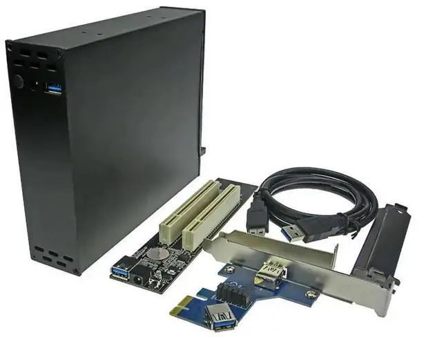 Main image of FOR PCI-E To PCI Riser Card Optical Drive HubBay 2 Slot 32bit PCI Dock ENCLOSURE