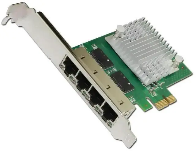 Main image of FOR E350T4 PCI-E X1 Quad Port 10/100/1000Mbps Ethernet Network Card Server Adapter LAN I350-T4 NIC