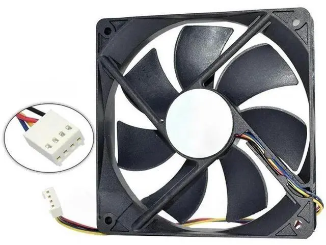 Main image of FOR 1pcs 2pcs Dual Ball Bearing Fan AFB1212VH 12025 12V 0.60A 12CM 3 Pins 4 Pins PWM Temperature Control Fan 120*120*25MM