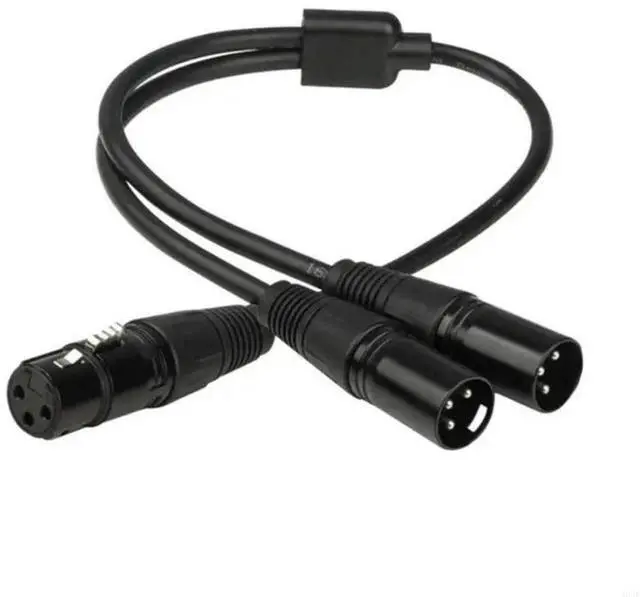 Main image of FOR Professional 50CM 3 Female to 2 3Pins Male Auditory Adapter Cable for Studio and Stage Equipment