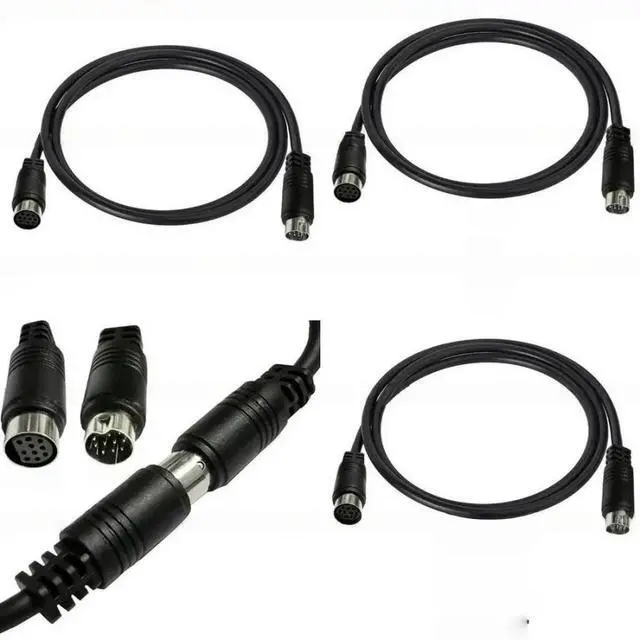 Main image of FOR 3/1.5/1/0.5m S-video Cable Male to Female 10 Mini DIN Computer Connector