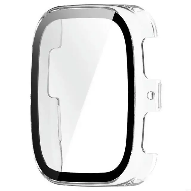 Alt view image 2 of 2 - FOR Watch Screen Protector Film Shell Case with Tempered Glass Film Protective Cover for 2 Square roof Case