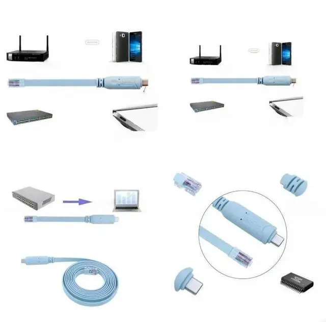 Main image of FOR Type C Console Cable Usb To Rj45 books Console Switch Configuration Cable