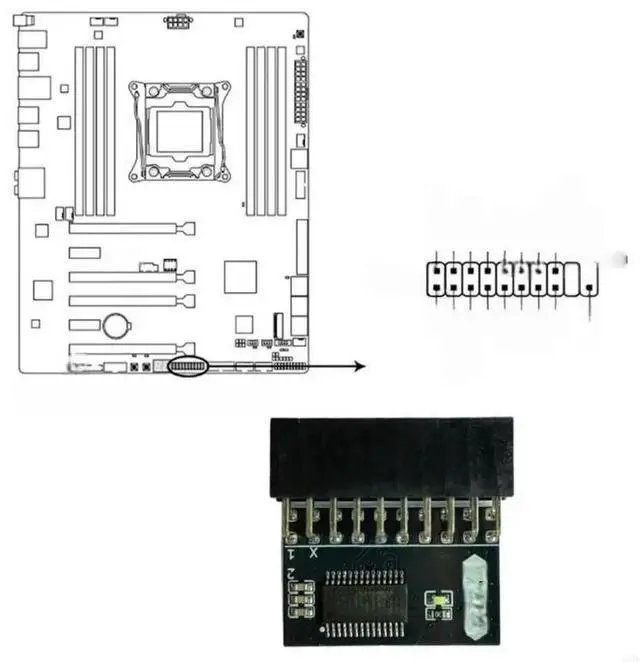 Main image of FOR ABS Built TPM 2.0 Security Processor For Motherboard Repair And Data System