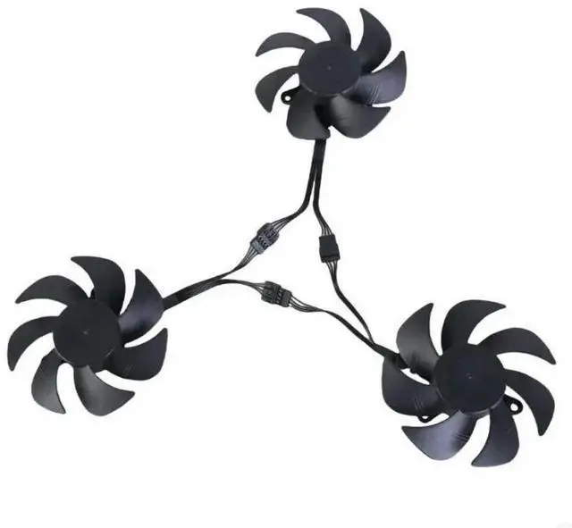 Main image of FOR 3pcs 80mm 4 Graphics Card Fan For RTX3060 Efficient Cooling and Enhances GPU Service PLA09215S12H Model