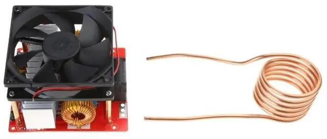 Main image of FOR ZVS Induction Heating Plate Board Heater Cooker Coil Tube, DIY Black and Red Heater Ignitors with Copper Tube, 1000W