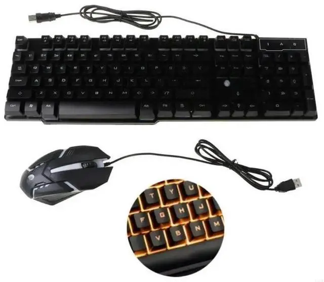 Main image of FOR USB Backlight Mouse Keyboard Combos Set s for Friends Teens Computer Replacement Accessories Creative
