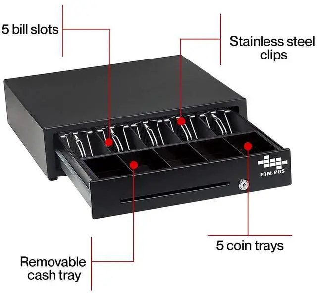 Alt view image 5 of 7 - POS Hardware Bundle for Square - Cash Drawer and Thermal Receipt Printer