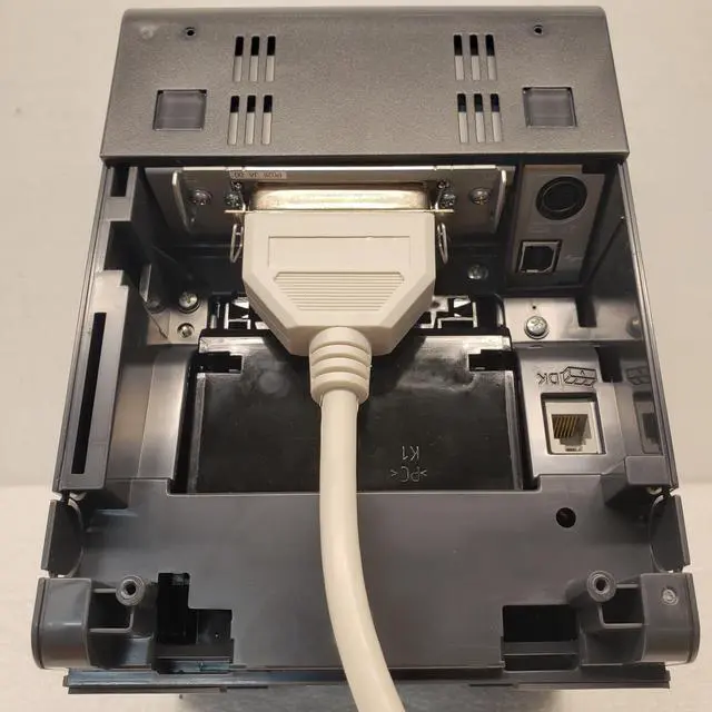 Alt view image 4 of 7 - Ep,son TM-L90 M313A Thermal Label Bar code Receipt Printer w/ Serial Cable & Riser
