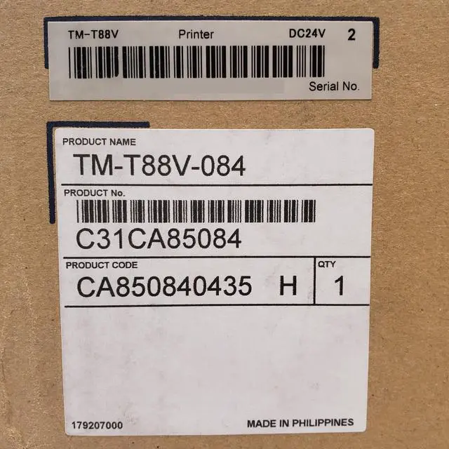 Alt view image 4 of 5 - Ep,son TM-T88V POS Thermal Receipt Printer USB Serial - TM-T88V-084 / C31CA85084
