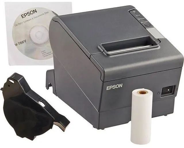 Alt view image 4 of 4 - Ep,son TM-T88V POS Powered USB 3" Thermal Receipt Printer w/ Cutter - C31CA85090