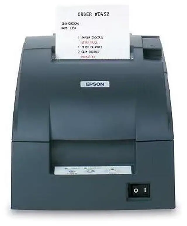 Alt view image 3 of 3 - Ep,son C31C514A7561 Desktop Dot Matrix Printer Two-color - Wall Mount - Receipt