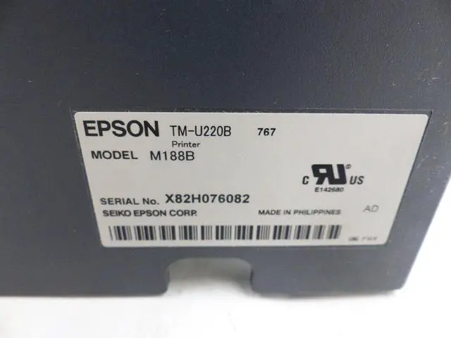 Alt view image 3 of 5 - Ep,son TM-U220B M188B POS KITCHEN THERMAL RECEIPT PRINTER