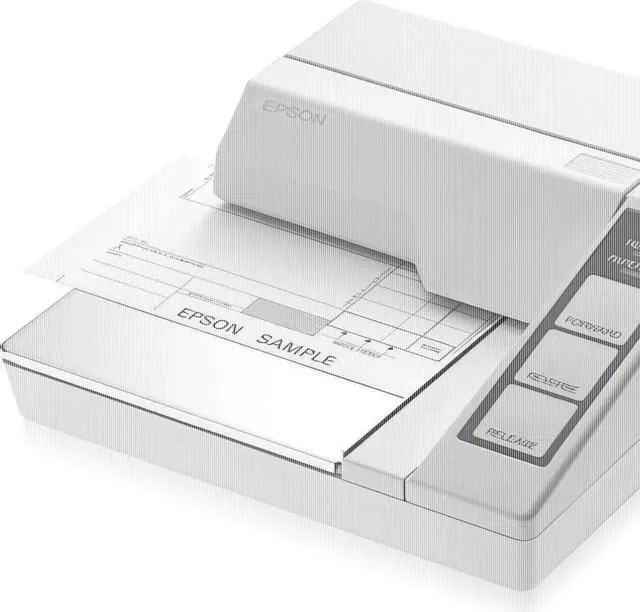 Alt view image 4 of 4 - Ep,son C31C163272 TM-U295 Dot Matrix Receipt Printer 7-pin - 2.1 lps Serial WHITE