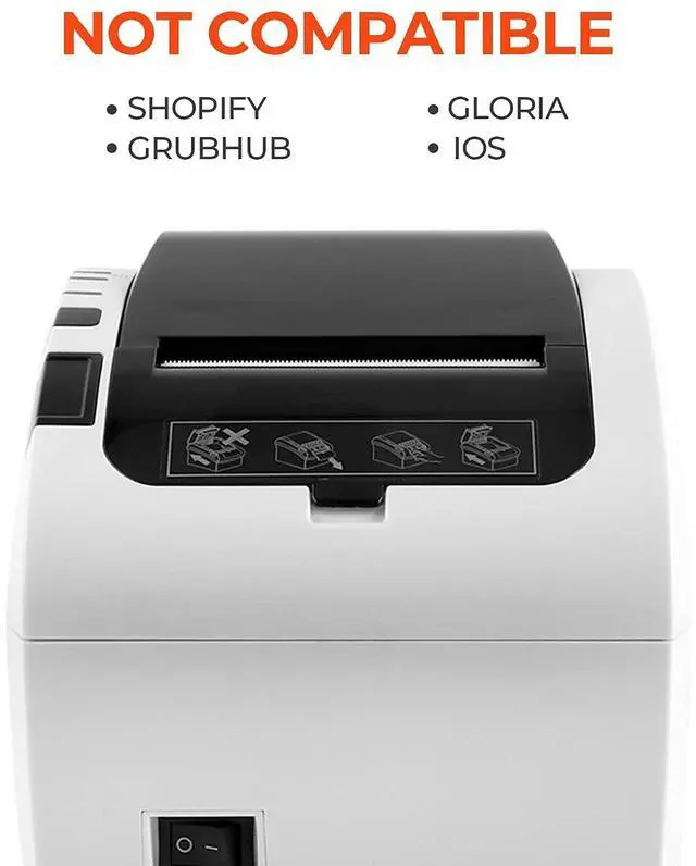 Alt view image 6 of 7 - Receipt Printer, Thermal Receipt Printer