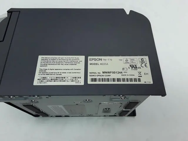 Alt view image 4 of 7 - Ep,son TM-T70 POS Thermal Receipt Printer Model M225A C31C637134