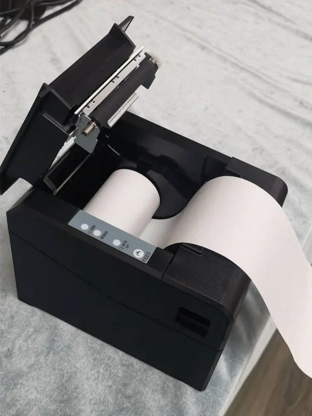 Alt view image 6 of 7 - Pbm P-833E Thermal Receipt Printer, Ethernet, Cashdrawer Port,USB, 3-in-1