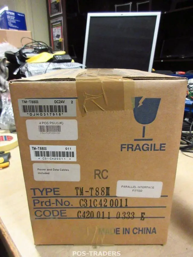 Alt view image 3 of 3 - Ep,son TM-T88III Direct Thermal POS Receipt Printer C31C420011 PARALLEL