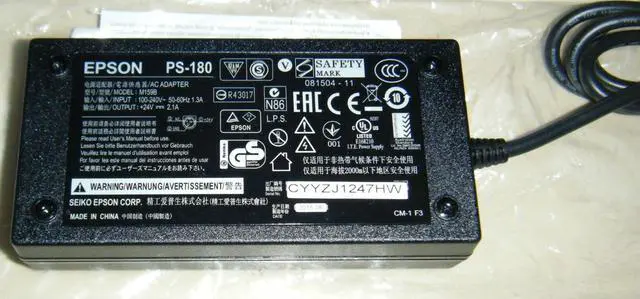 Main image of Ep,son PS-180 Model: M159 AC Adaptor Genuine P/S suits Ep,son Receipt Printers