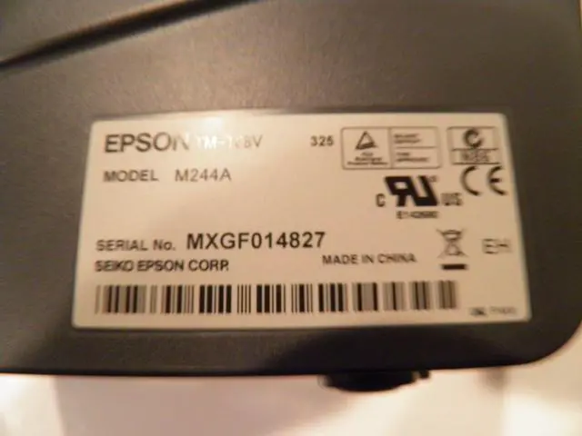 Alt view image 3 of 7 - Ep,son M244A TM-T88V Thermal POS Receipt Printer Serial / USB
