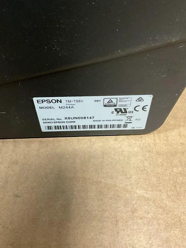 Alt view image 5 of 7 - Ep,son TM-T88V Powered USB Thermal Receipt Printer C31CA85A6641 C31CA85053