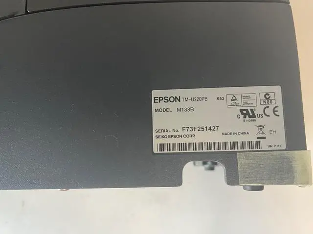 Alt view image 3 of 7 - Ep,son TM-U220B M188B Kitchen POS Receipt Printer C31C517653 Parallel