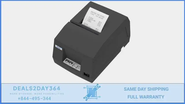 Alt view image 3 of 3 - Ep,son TM-U325D Point of Sale Dot Matrix Receipt Validation Printer