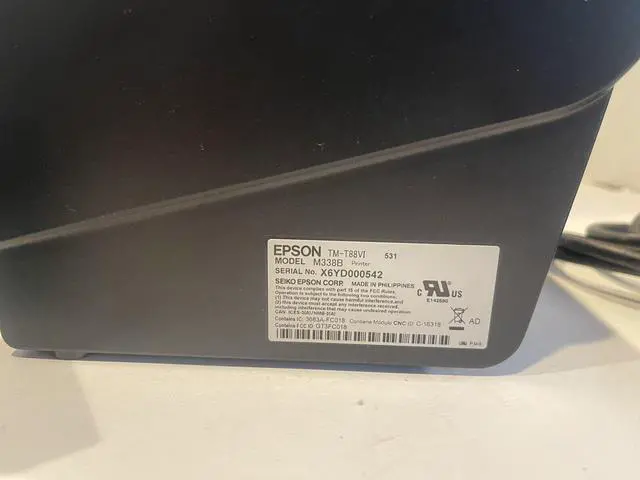 Alt view image 7 of 7 - Ep,son TM-T88VI Thermal POS receipt printer Ethernet & USB & BLUETOOTH M338B