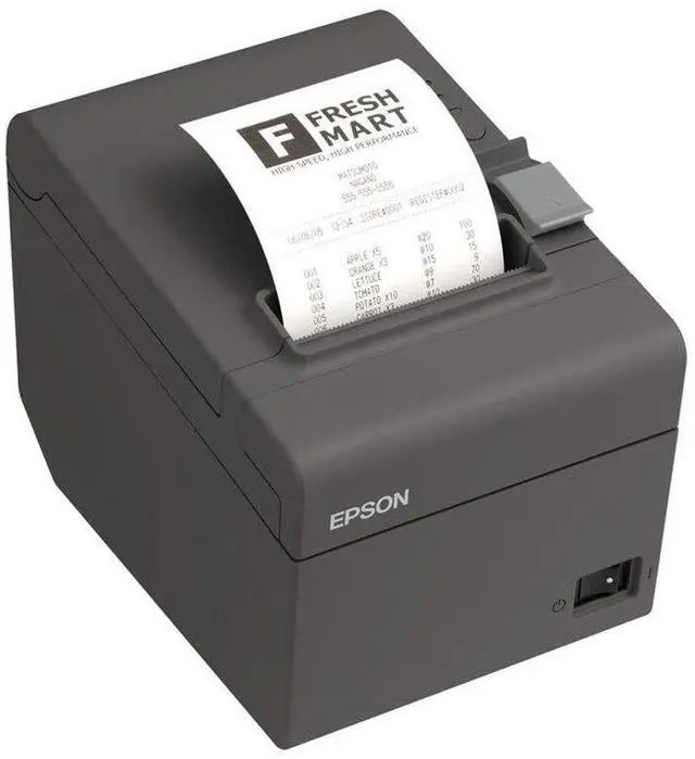 Alt view image 3 of 3 - Ep,son TM-T82 USB POS Monochrome Receipt Printer - High-Speed, Reliable, Gray