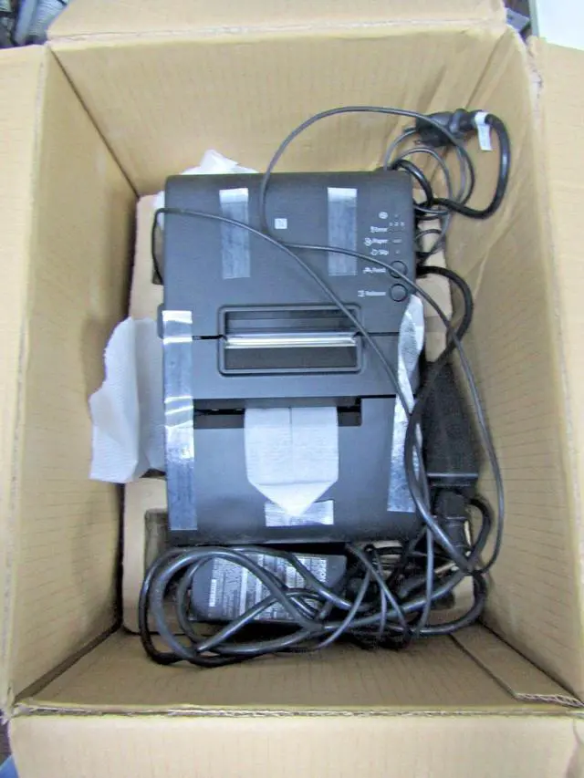 Alt view image 2 of 7 - Ep,son TM-6000V MULTIFUNCTION POS RECEIPT PRINTER M253B W/ POWER SUPPLY