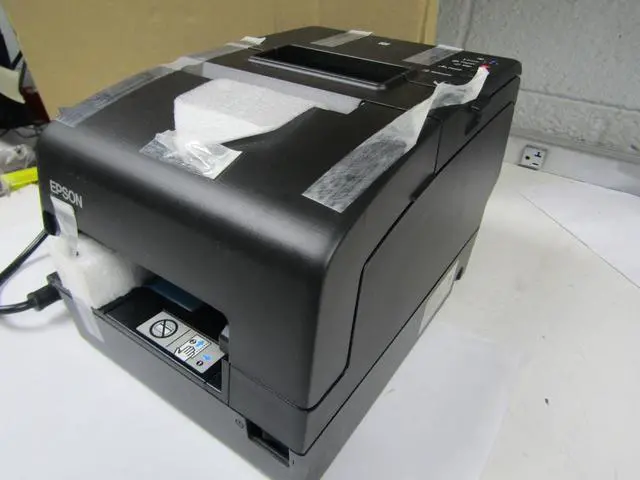 Alt view image 4 of 7 - Ep,son TM-6000V MULTIFUNCTION POS RECEIPT PRINTER M253B W/ POWER SUPPLY