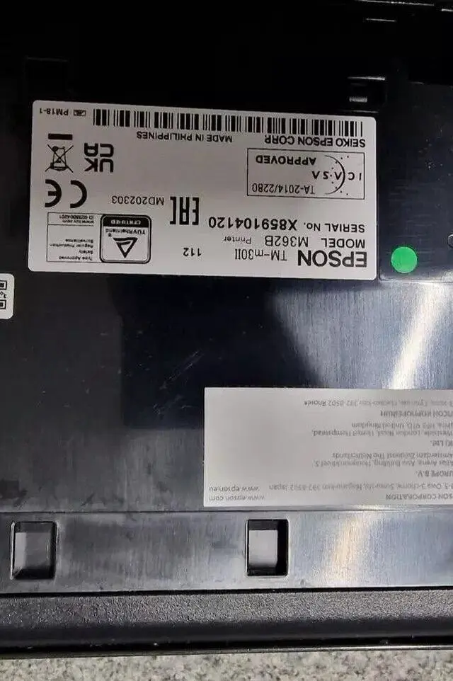 Alt view image 4 of 7 - Ep,son TM-m30II (112): USB + Ethernet + NES + BT, PS, EU, Black Receipt Printer