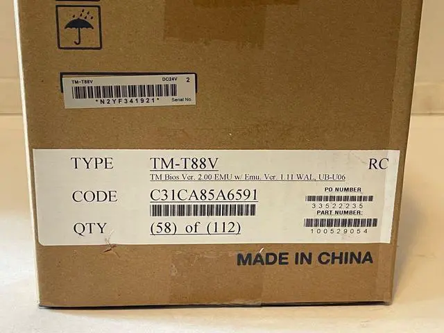 Alt view image 7 of 7 - Ep,son TM-T88V M244A Thermal POS Receipt Printer POWERED PLUS USB
