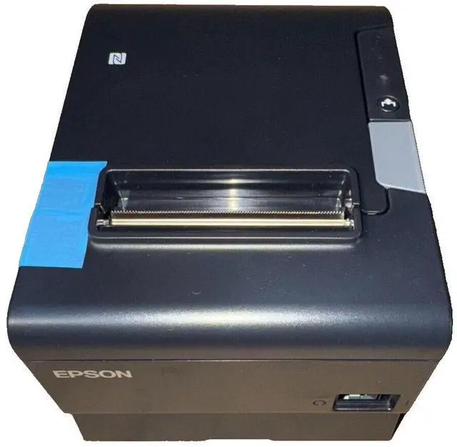 Alt view image 3 of 7 - Black Ep,son TM-T88VI M338A Thermal Receipt Printer 80mm USB Serial Ethernet PSU