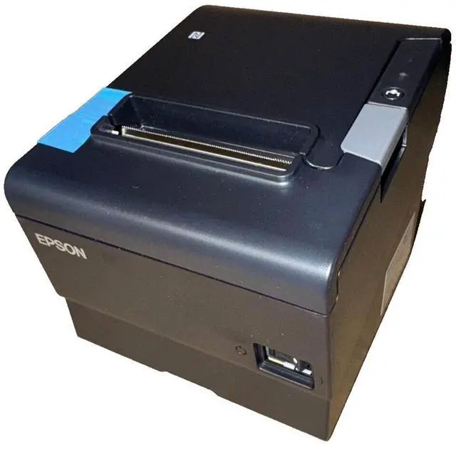 Alt view image 7 of 7 - Black Ep,son TM-T88VI M338A Thermal Receipt Printer 80mm USB Serial Ethernet PSU