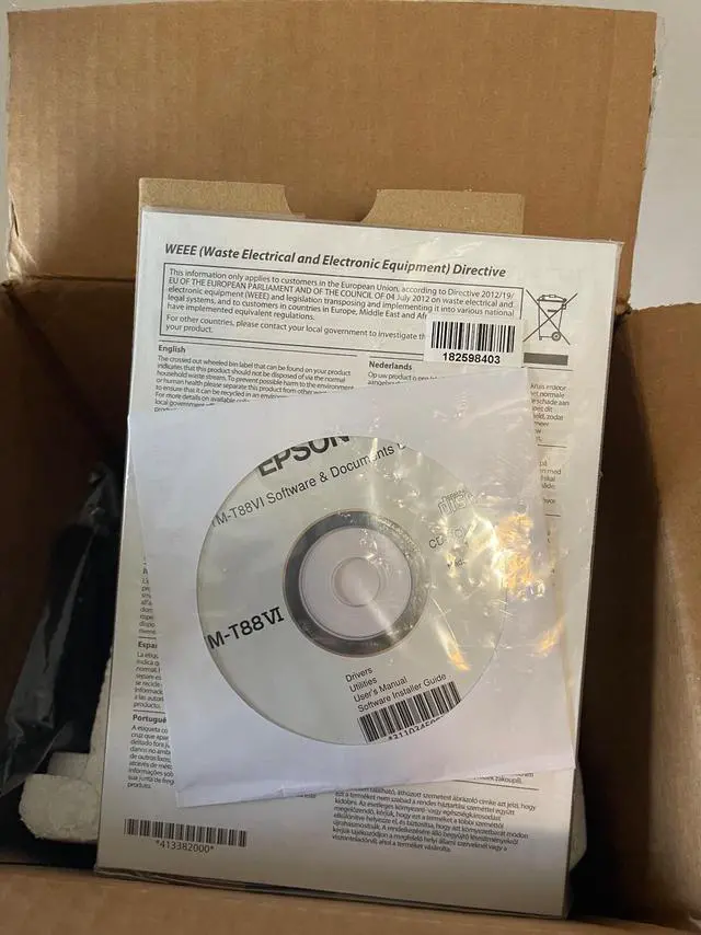 Alt view image 7 of 7 - Ep,son TM-T88VI Thermal POS receipt printer Ethernet & USB & Serial M338A