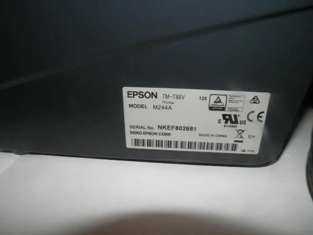 Alt view image 4 of 6 - Micros Ep,son M244A TM-T88V Thermal POS Receipt Printer IDN Printer