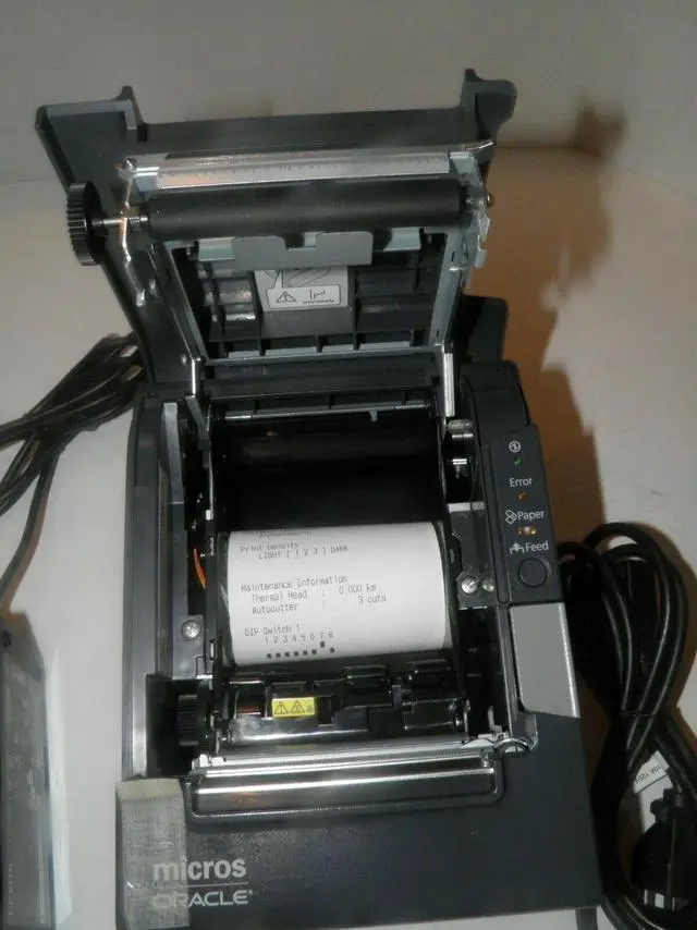 Alt view image 5 of 6 - Micros Ep,son M244A TM-T88V Thermal POS Receipt Printer IDN Printer