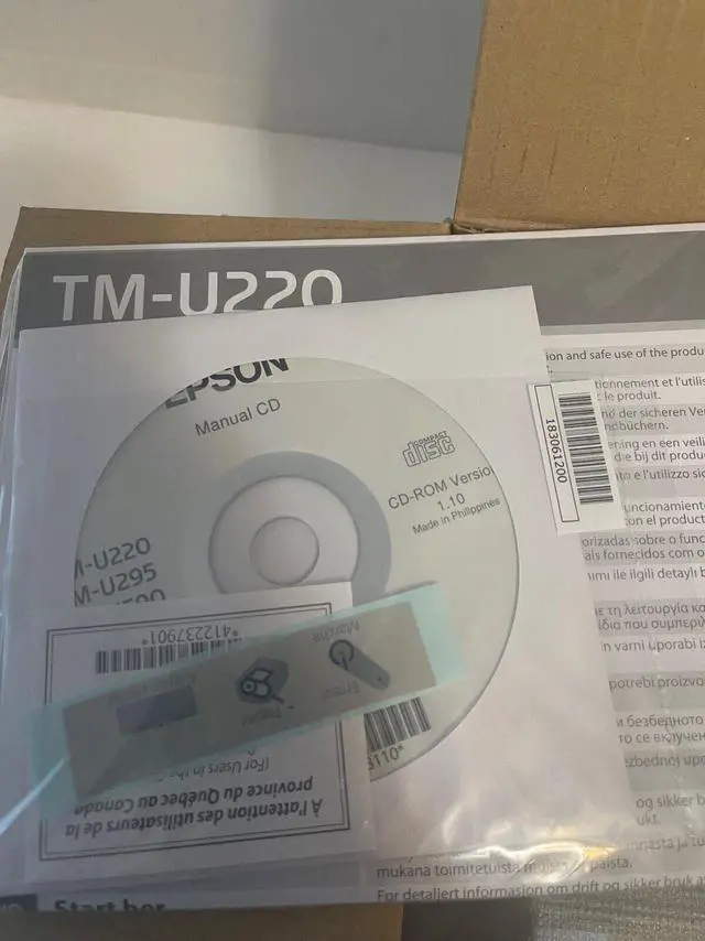 Alt view image 6 of 7 - Ep,son TM-U220D M188D Dot Matrix POS Receipt Printer ETHERNET