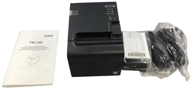 Alt view image 3 of 7 - Ep,son TM-L90 M165M TM-L90P Thermal Receipt Printer With AC Power Adapter