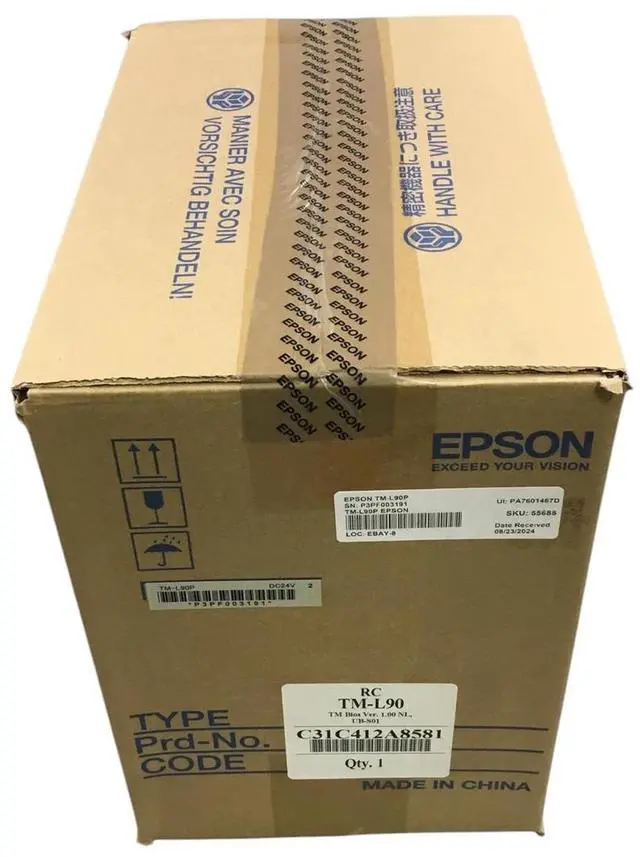 Alt view image 4 of 7 - Ep,son TM-L90 M165M TM-L90P Thermal Receipt Printer With AC Power Adapter