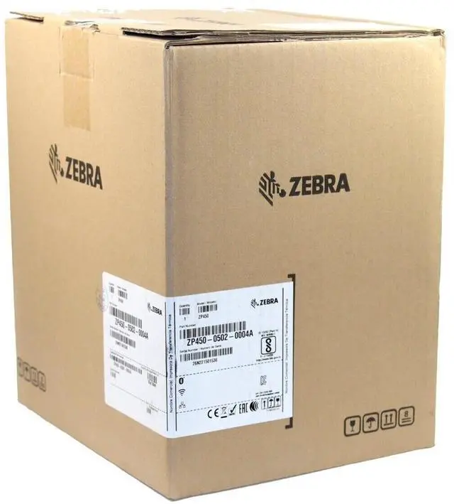 Alt view image 4 of 5 - Ze,bra ZP450 -0502-0004A UPS CTP Label Thermal Printer