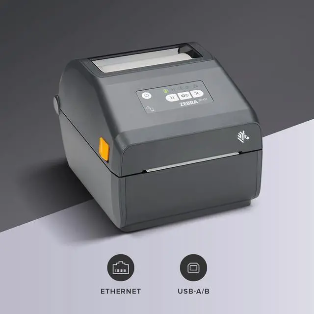 Alt view image 2 of 3 - Ze,bra ZD421 Direct Thermal 4" Bar Code Label Printer ( ZD4A042-D01M00EZ )