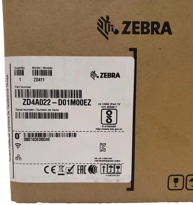 Alt view image 3 of 5 - Ze,bra ZD411d Direct Thermal Bar Code Label Printer USB 203 dpi - ZD4A022-D01M00EZ