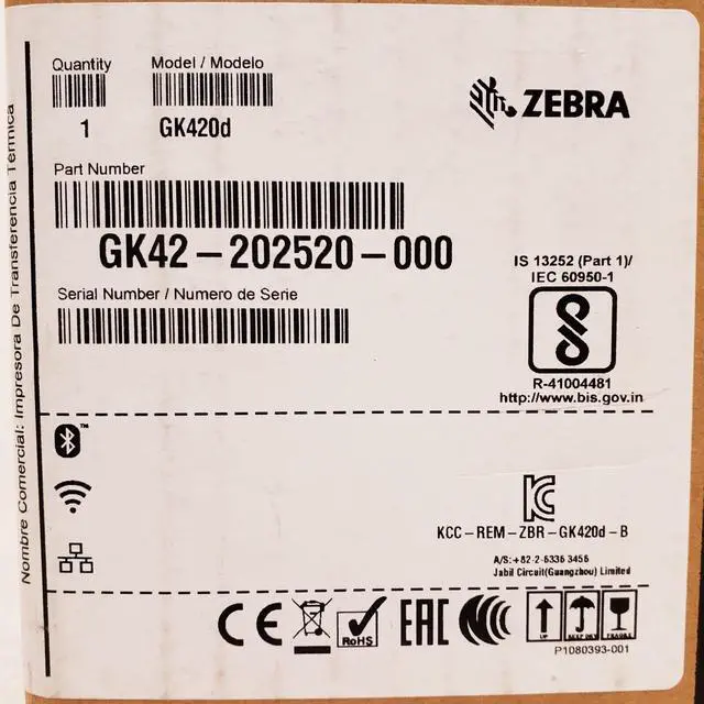 Alt view image 3 of 6 - Ze,bra GK420d Thermal 4 Label Printer USB, Wireless, Bluetooth - GK42-202520-000