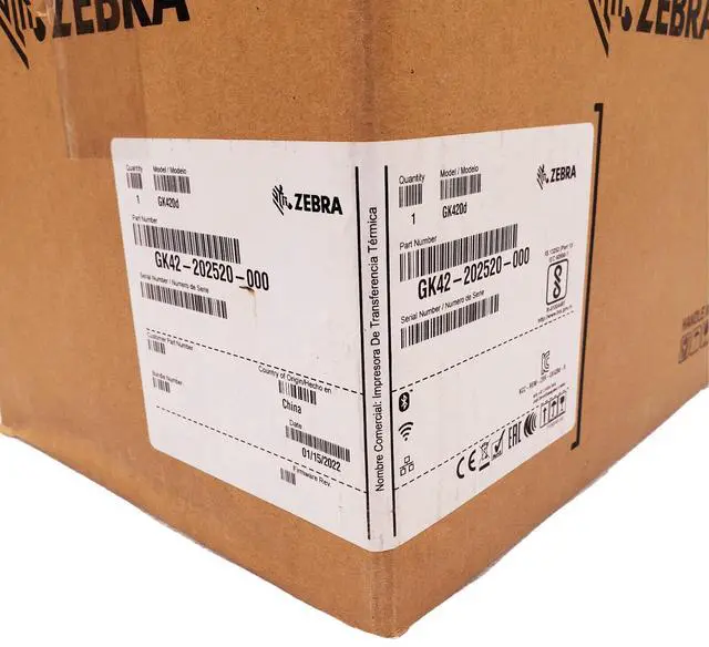 Alt view image 5 of 6 - Ze,bra GK420d Thermal 4 Label Printer USB, Wireless, Bluetooth - GK42-202520-000