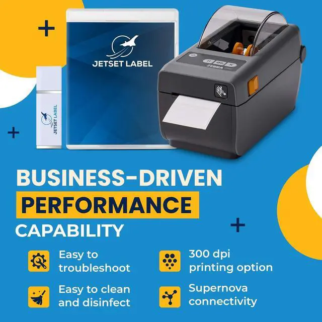 Alt view image 5 of 7 - Ze,bra ZD411 (ZD410 Replacement) Direct Thermal Label Printer | 203 DPI