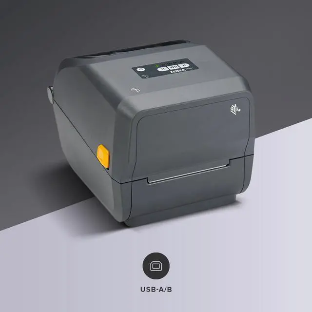 Alt view image 2 of 7 - Ze,bra ZD421 Thermal Transfer Desktop Printer 203 dpi 4 inch USB ZD4A042-301M00EZ